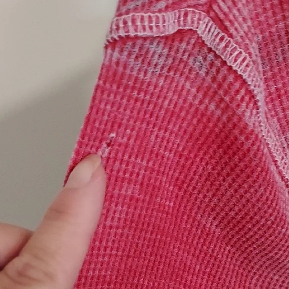 NFL San Francisco 49ers Women's Long Sleeve Tee - Red and Gray - Picture 7 of 7